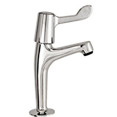 CHROME HIGH NECK TAP 95MM STRAIGHT LEVER (PR)