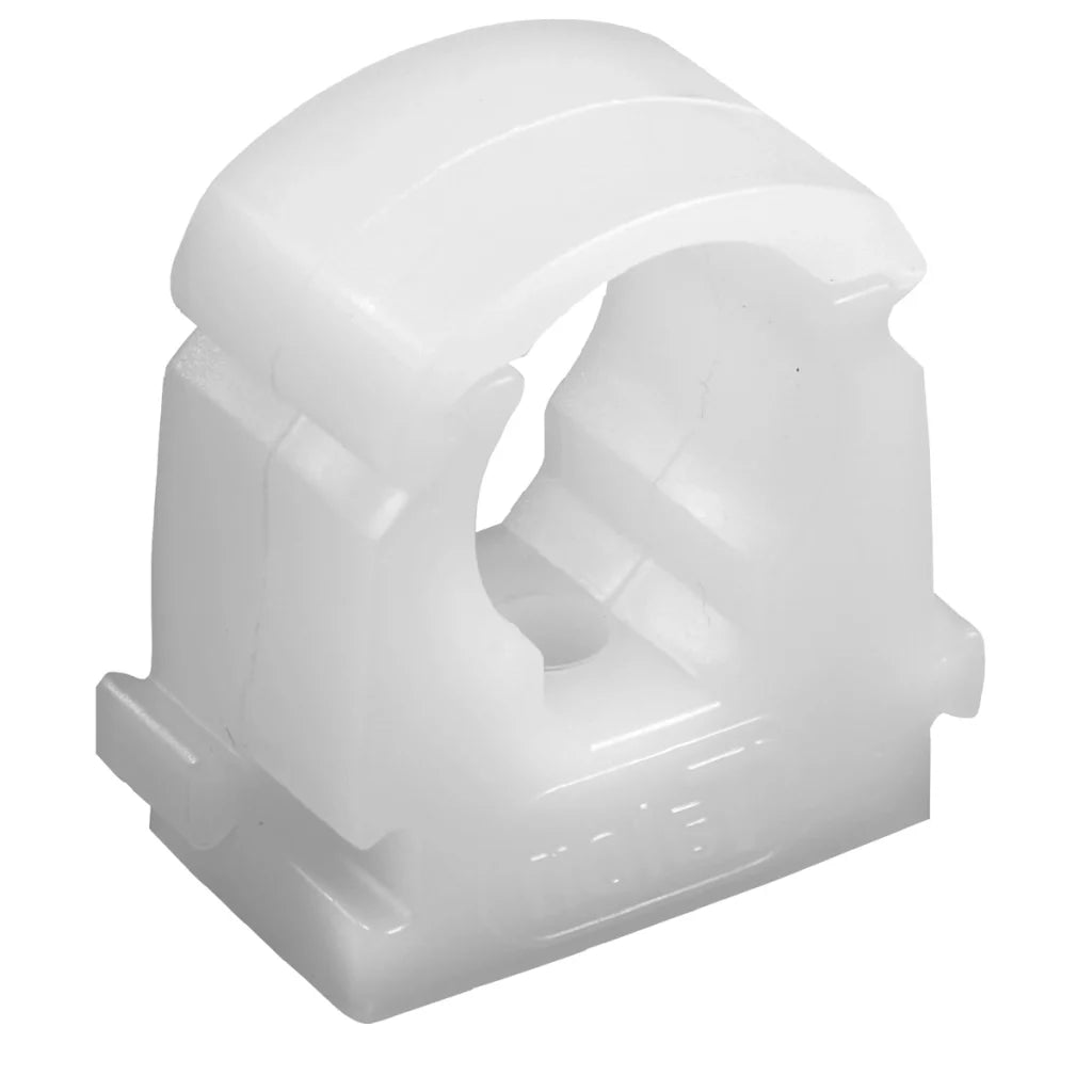 TALON Plastic Pipe Clip Hinged 22mm single (1=Pack of 100)