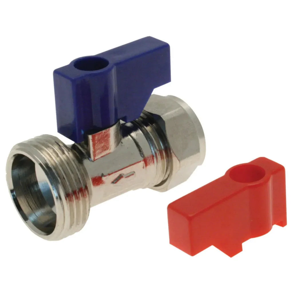 EP Washing Machine Valve Straight 15mm x 3/4" WRAS