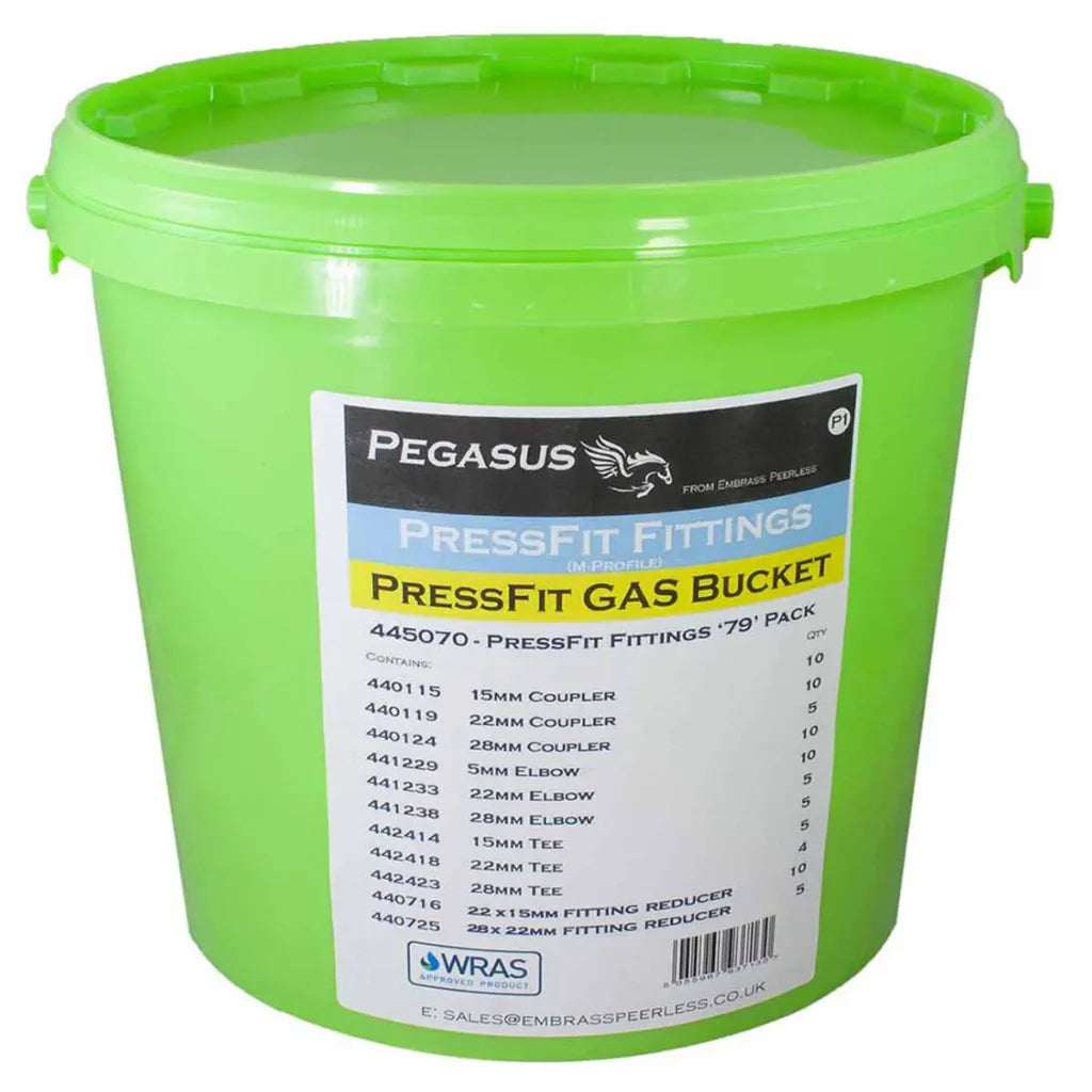 EP PEGASUS Gas PressFit Bucket - 79 Fittings