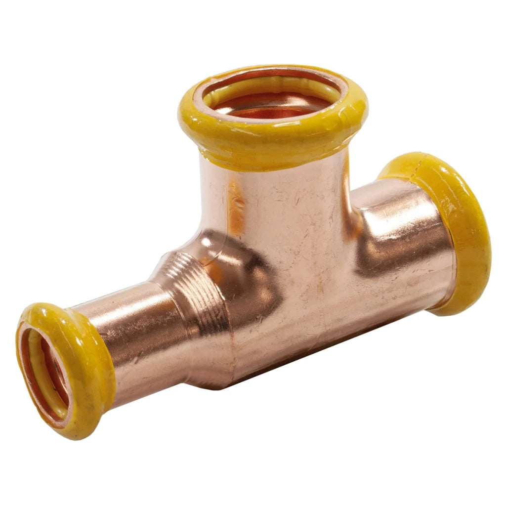 EP PEGASUS Gas PressFit Reducing Tee End 22mm x 15mm x 22mm