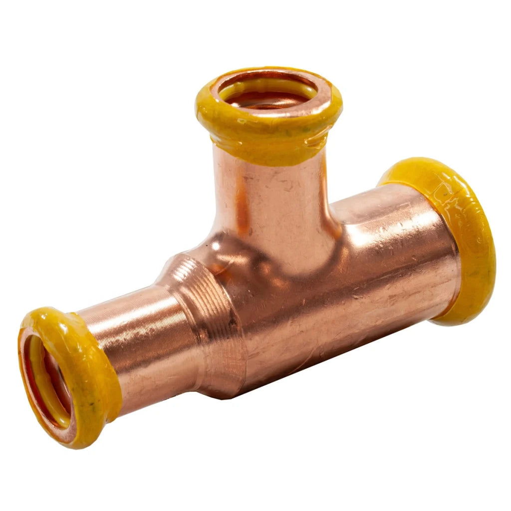 EP PEGASUS Gas PressFit Reducing Tee End & Branch 28mm x 22mm x 22mm