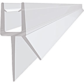 1M FLAP SHOWER SEAL 4-6MM SCREEN 16MM DROP