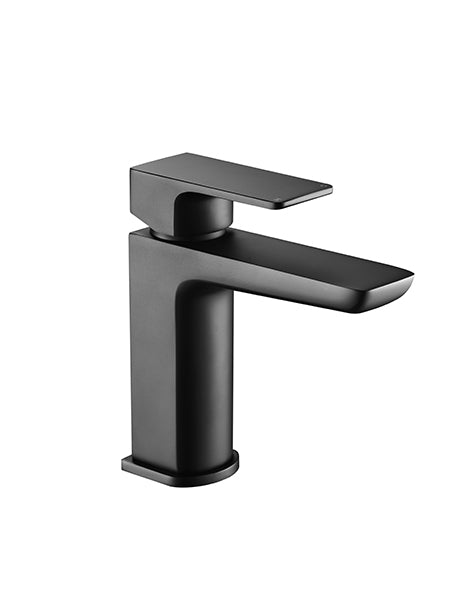 Ledro Black Matt Mono Basin Mixer (Inc. Sprung Waste)
