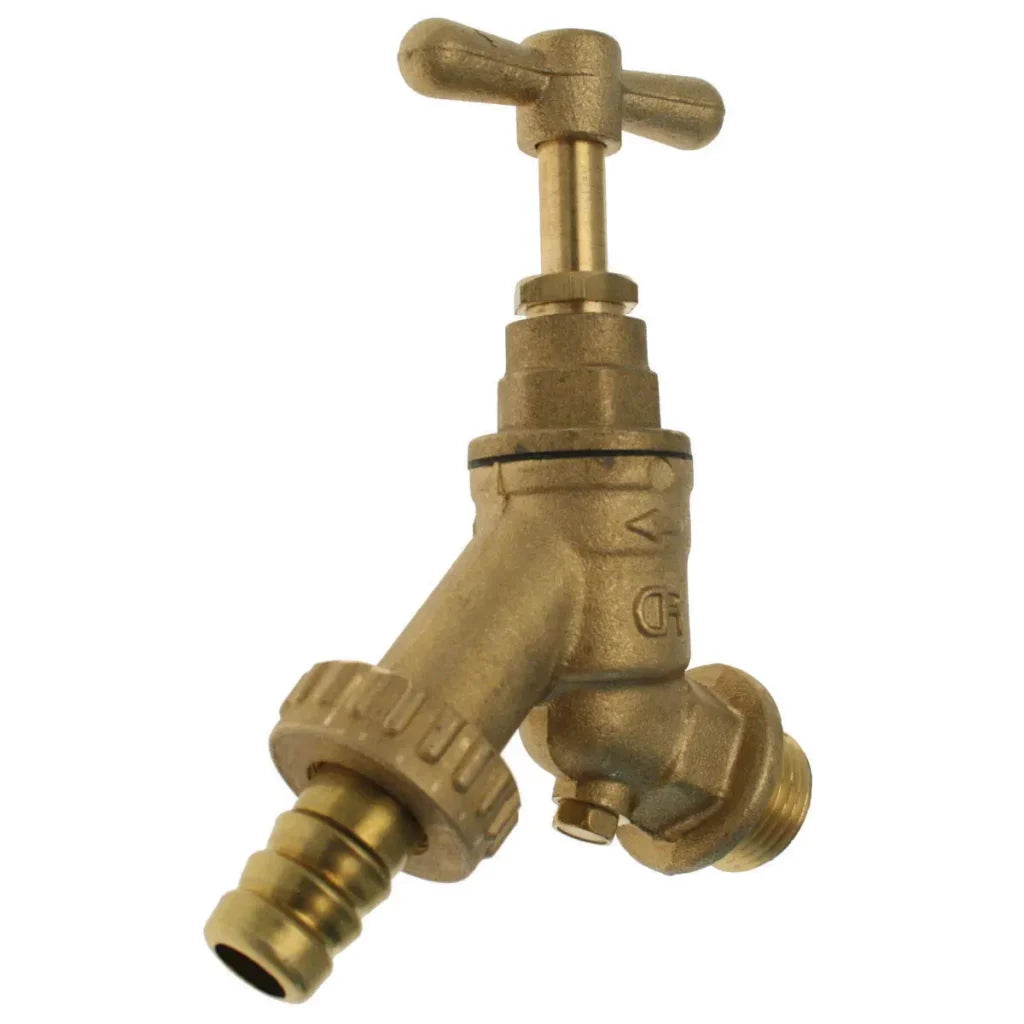 EP Pre-Pack Hose Union Bib Tap 1/2" DZR c/w DCV (Bag Qty 1)