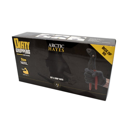 Arctic Hayes Diamond Grip Gloves 8g Medium Black Box 50