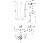 Berwick Concentric Single Outlet Shower Valve & Riser Kit Pack 1 - Chrome