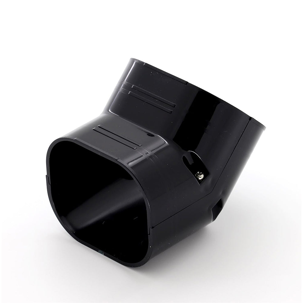 (SCF-77-K) Slimduct - 75mm 45 Deg Elbow Bend - Black - J