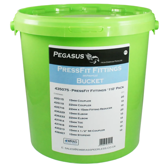 EP PEGASUS PressFit Bucket - 100 Fittings