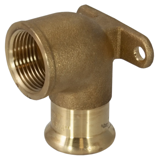 EP PEGASUS PressFit Wallplate Elbow 22mm x 3/4"