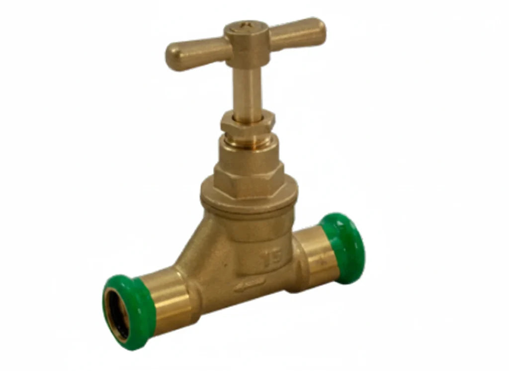 EP PEGASUS Pressfit Stopcock Brass 15mm