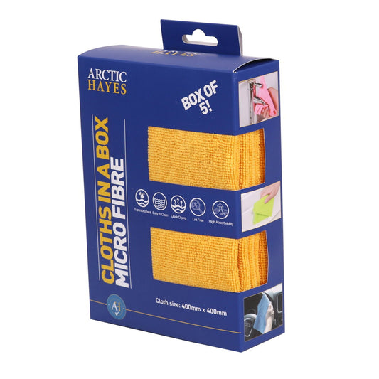 Microfibre Cloth Set - Box of 5 Yellow