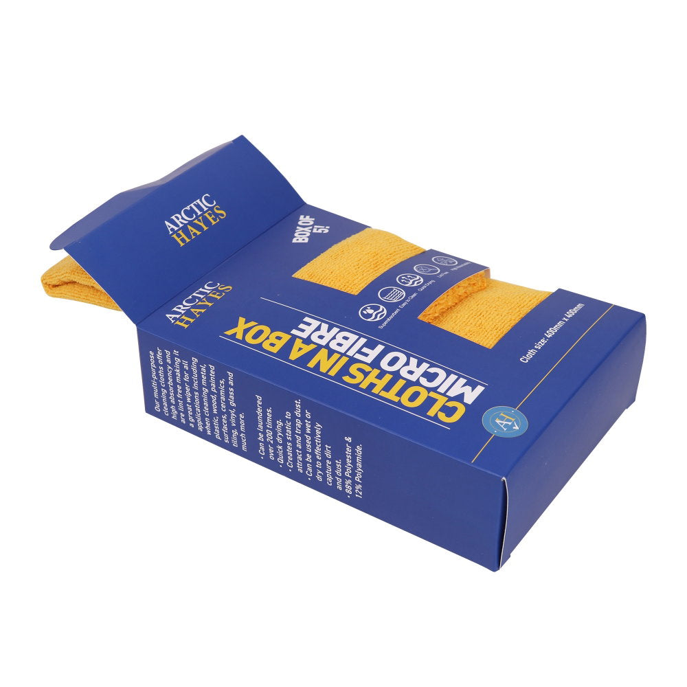 Microfibre Cloth Set - Box of 5 Yellow