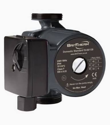 BritTherm Domestic Standard Circulating Pump 15-60/130 DS15